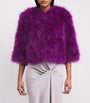 Yves Salomon Pink Feather Jacket