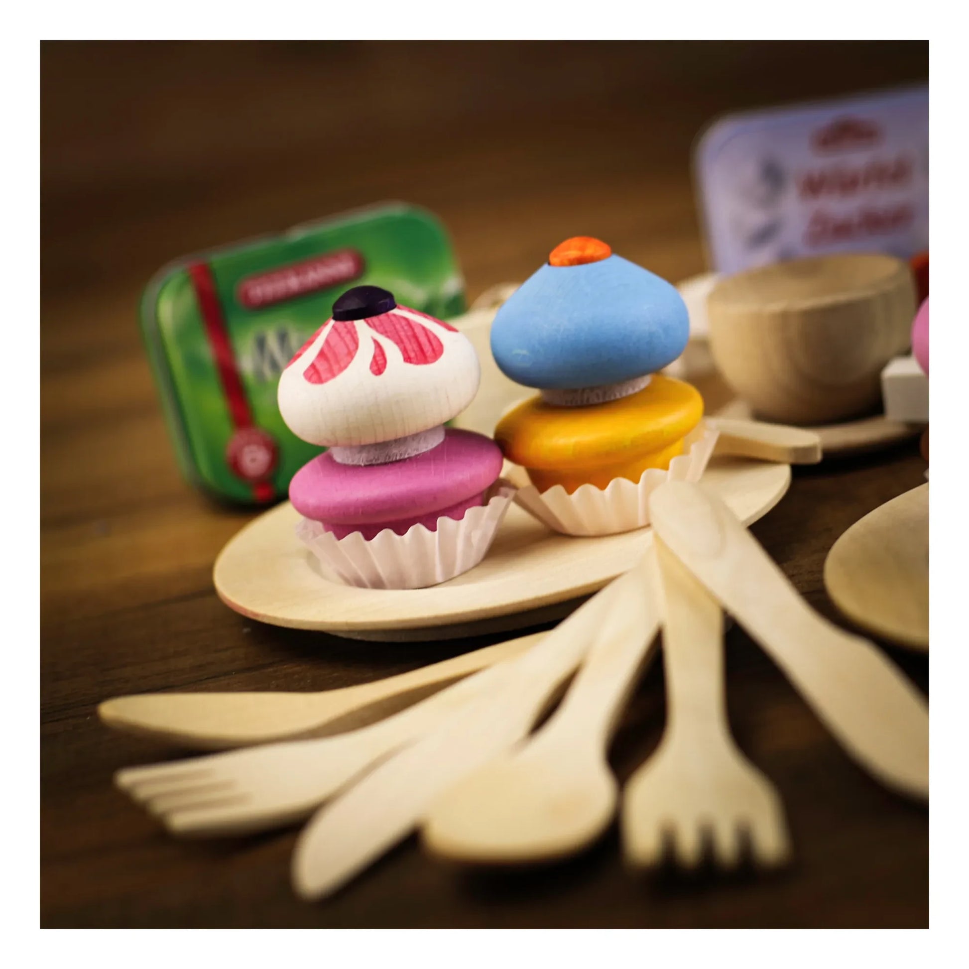 Erzi - Toy Cupcakes - Set of 3