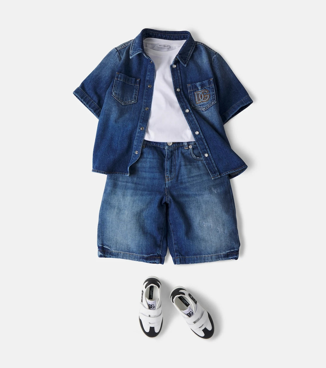 Dolce&Gabbana Kids - DG denim shirt