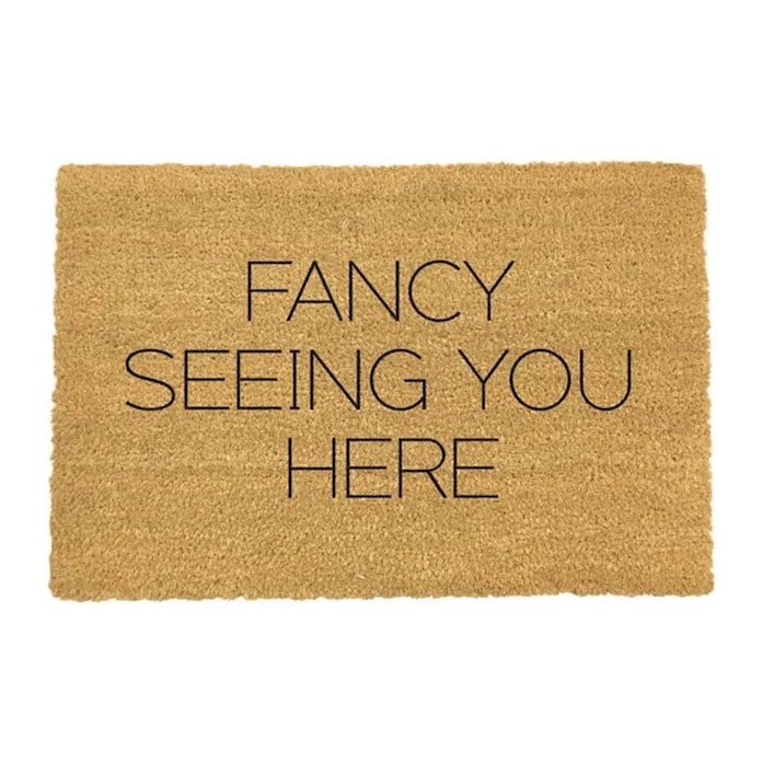 Изтривалка Artsy Doormats Fancy Seeing You Here