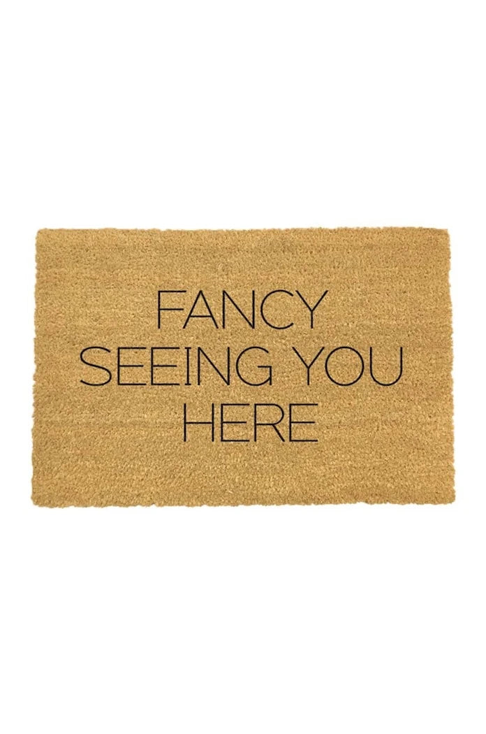 Изтривалка Artsy Doormats Fancy Seeing You Here