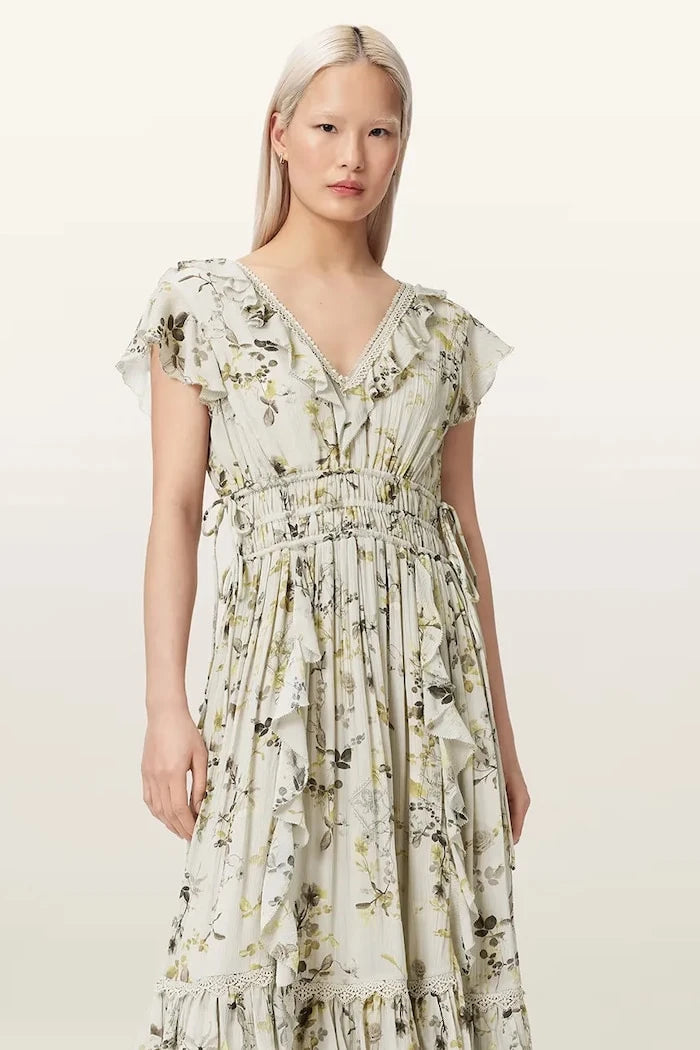 AllSaints лятна рокля от вискоза CANTO