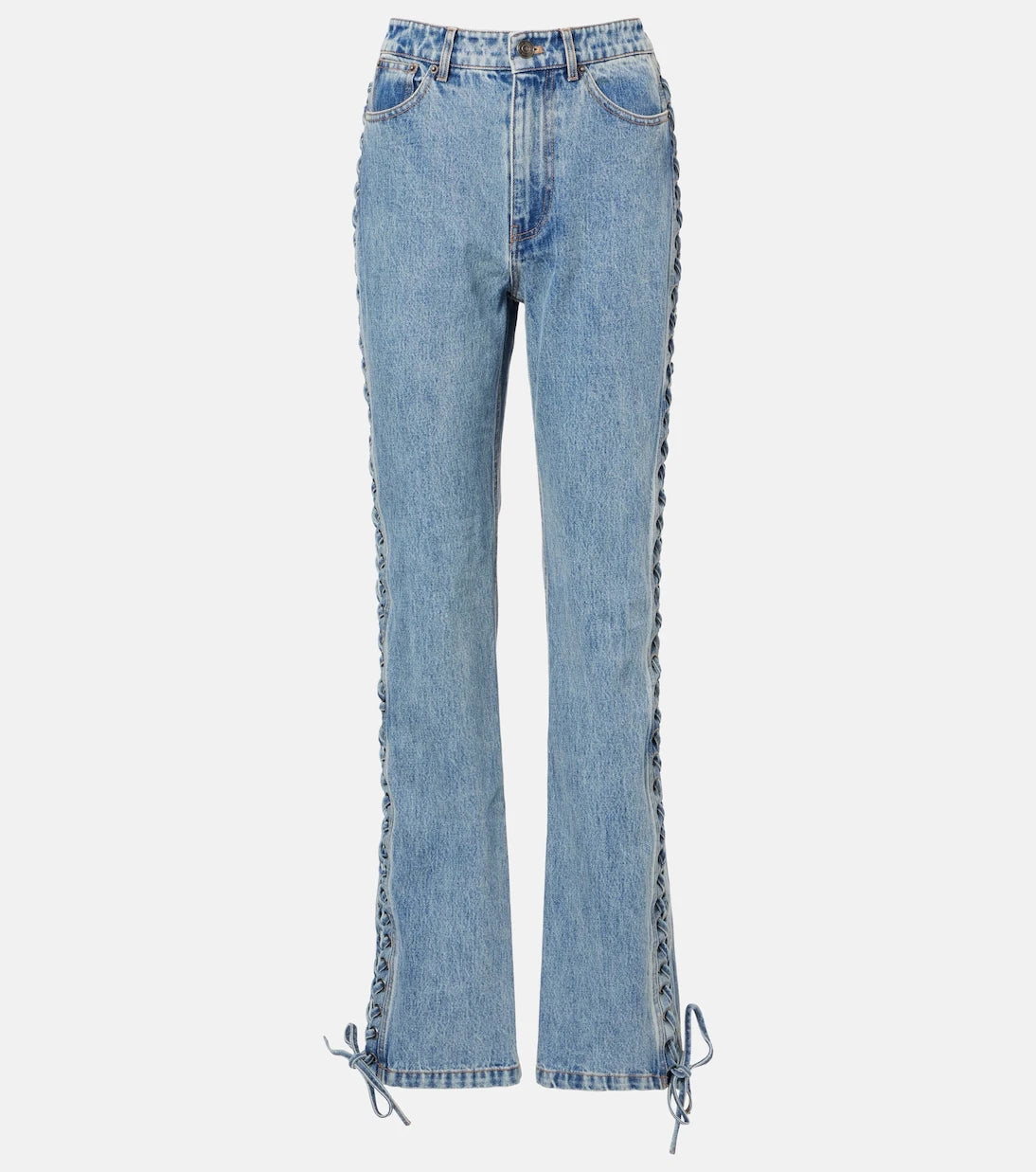Rotate - Laced straight jeans