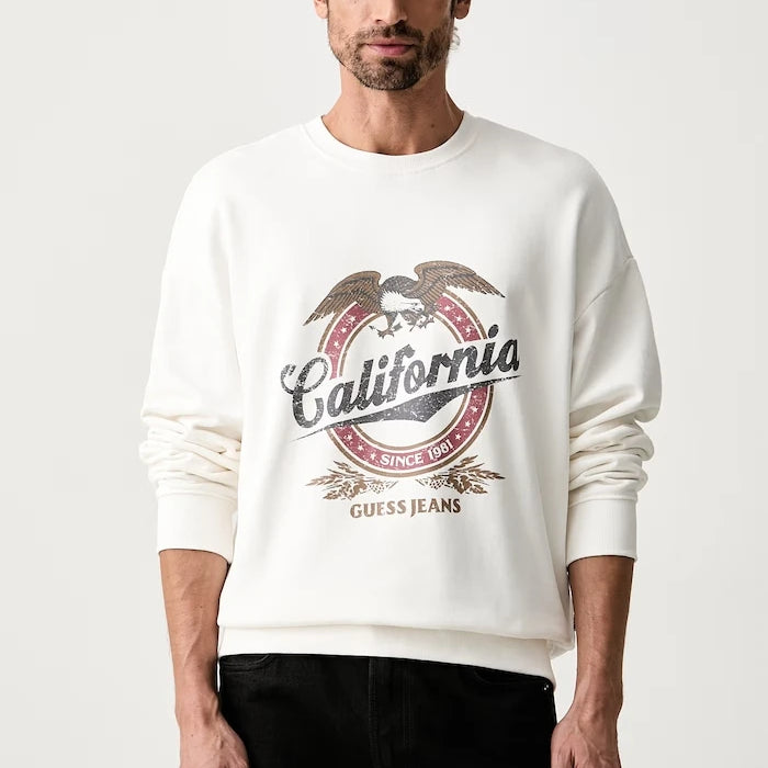 Guess Jeans erkek pamuklu sweatshirt