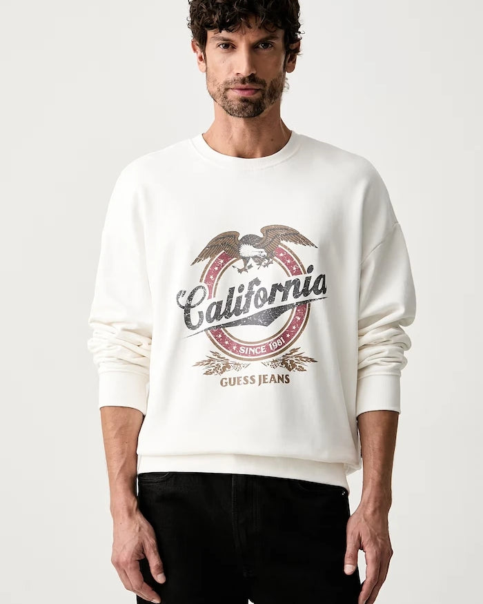 Guess Jeans erkek pamuklu sweatshirt