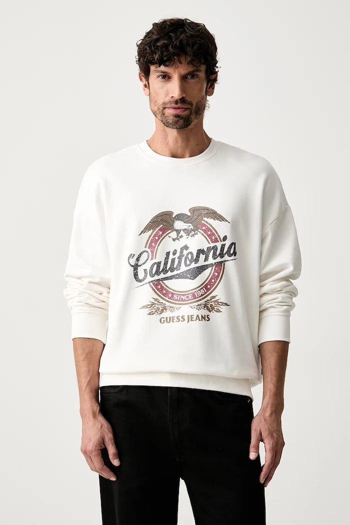 Guess Jeans erkek pamuklu sweatshirt