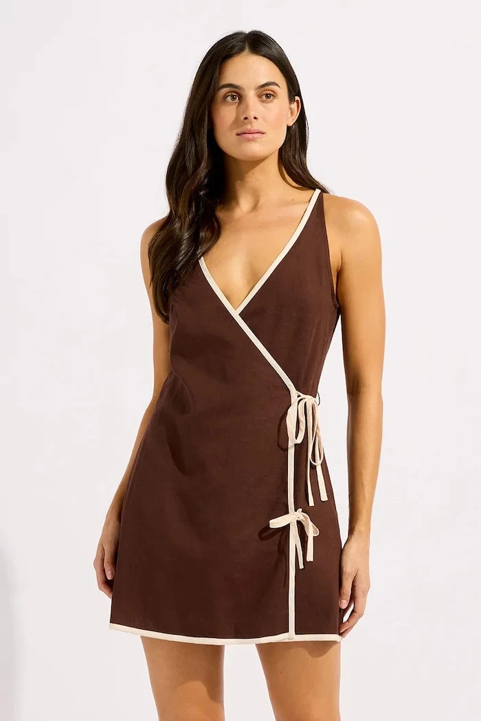 Seafolly плажна рокля дамска Bind Mini Wrap