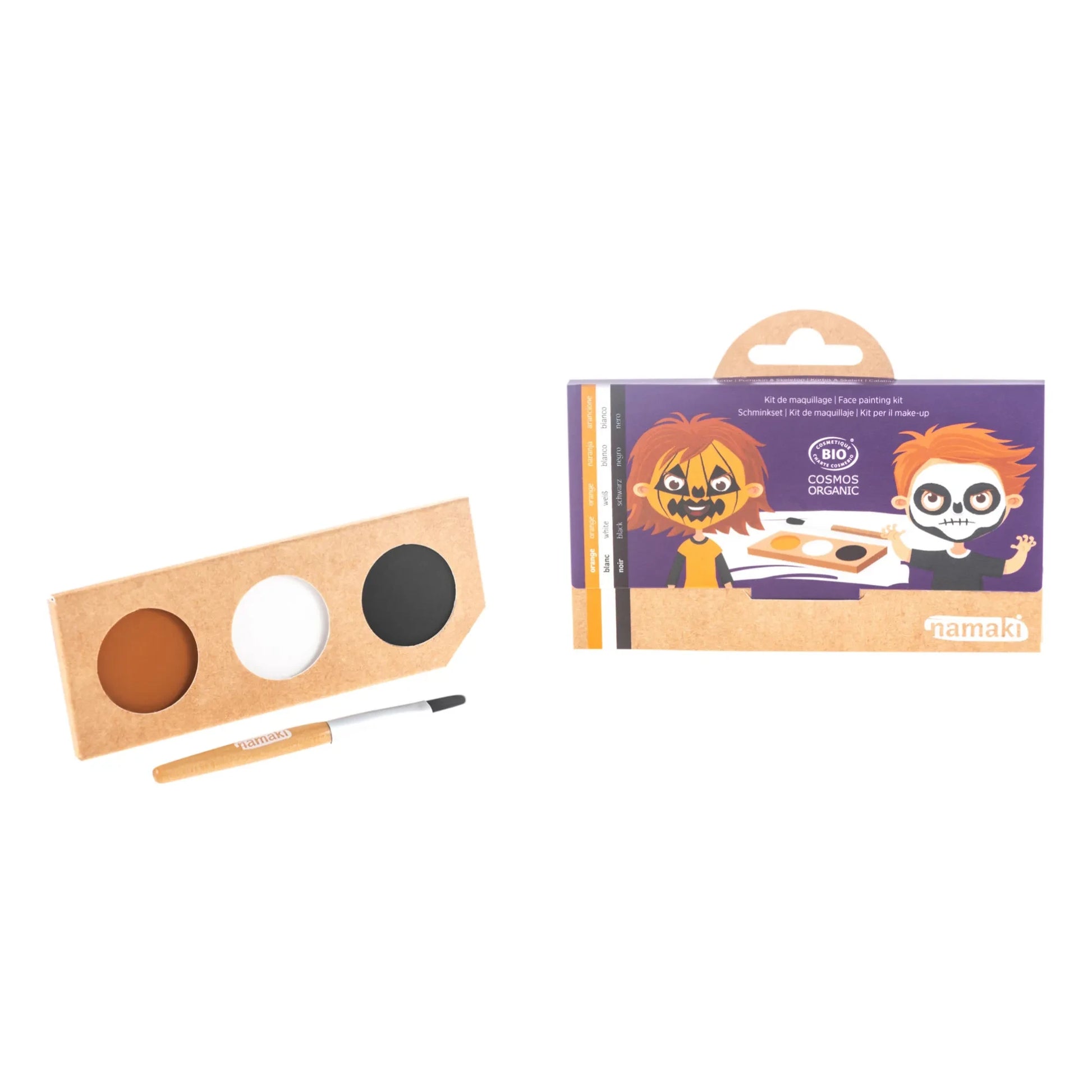 Namaki - Pumpkin & Skeleton 3 Shades Makeup Kit | Orange