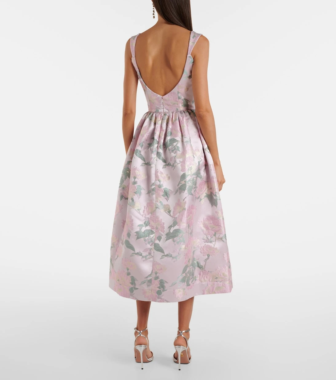 Markarian - Apple floral brocade corset dress