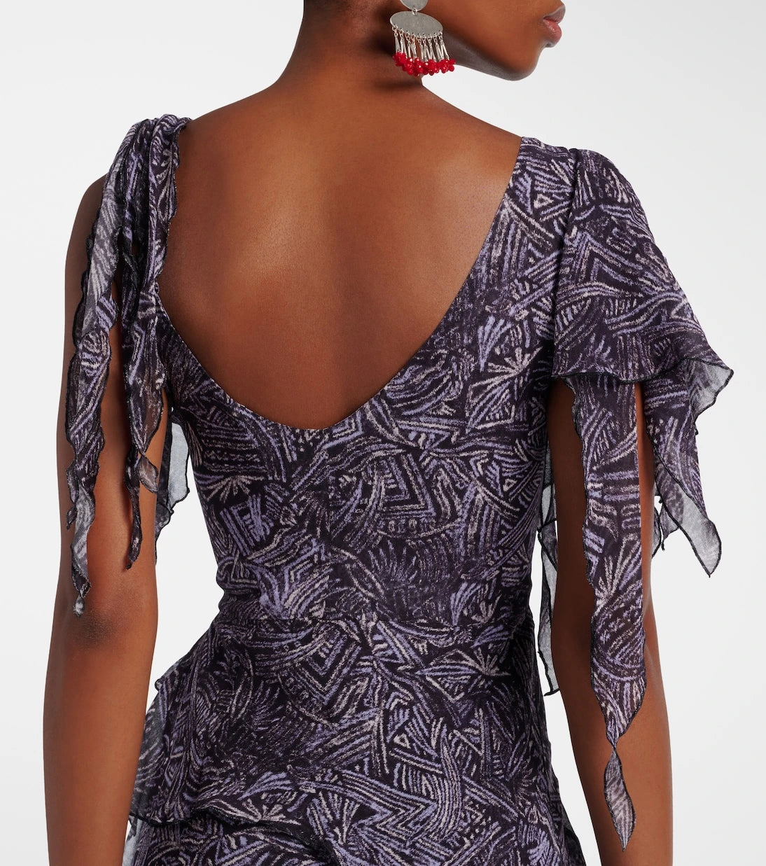 Isabel Marant - Tylena printed silk georgette ruffled midi dress