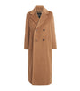 Weekend Max Mara Beige Wool-Alpaca-Blend Double-Breasted Overcoat