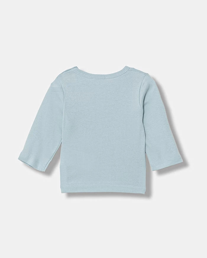 United Colors of Benetton çocuklar için pamuklu uzun kollu bluz