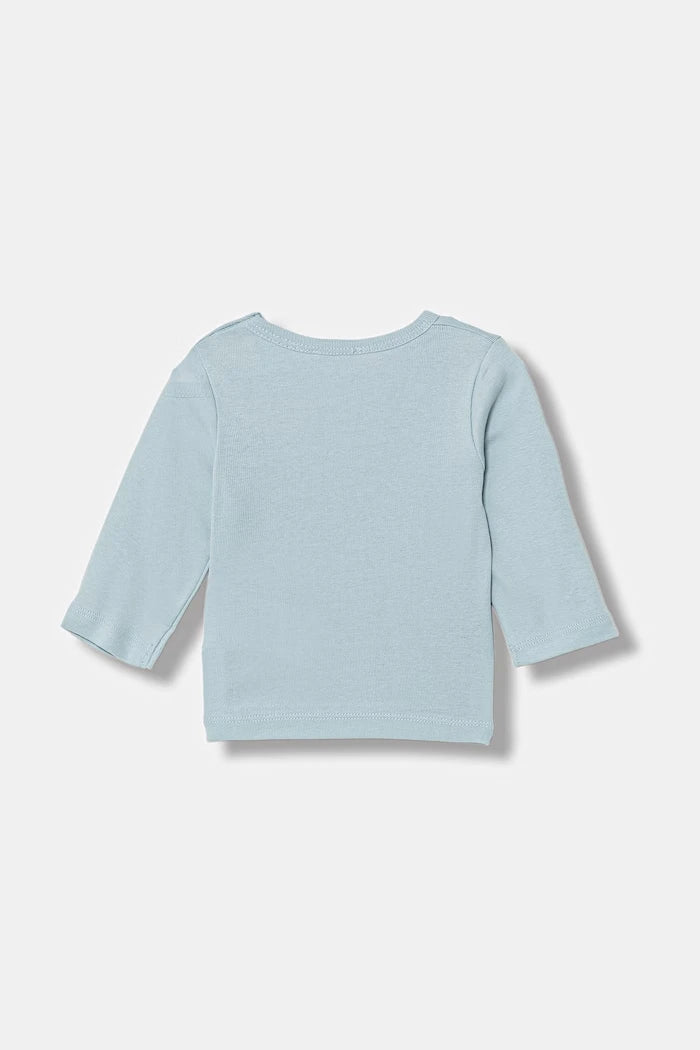 United Colors of Benetton çocuklar için pamuklu uzun kollu bluz