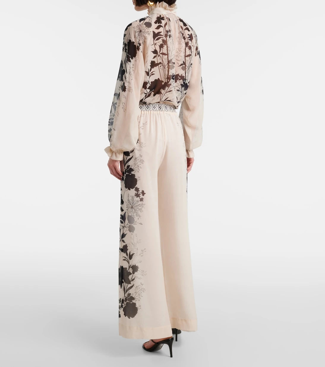 La DoubleJ - Printed silk palazzo pants