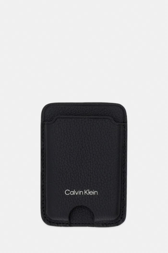Calvin Klein калъф за карти мъжки от кожа
