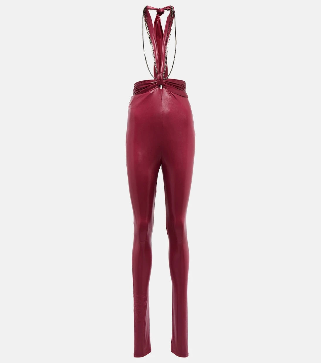 The Attico - Ruby chain-trimmed leggings