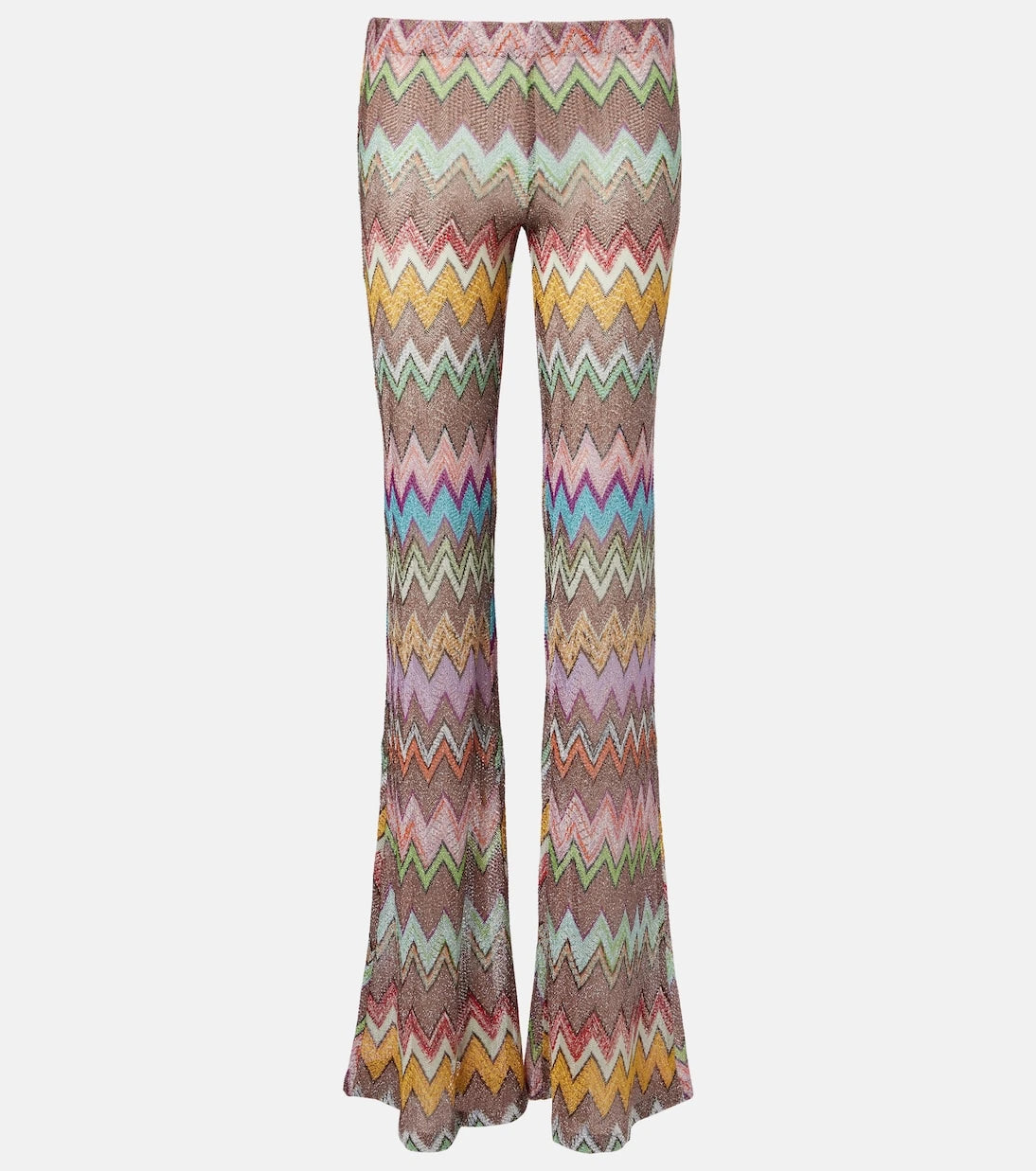 Missoni - Zigzag lamé flared pants