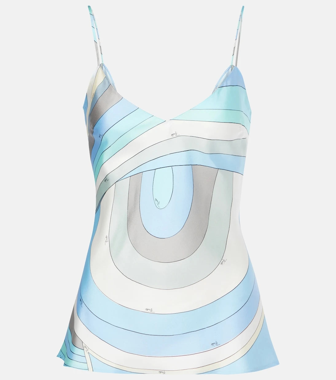 Pucci - Iride printed silk twill top
