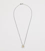 Tom Wood Sterling Silver and Tourmaline Mined Necklace