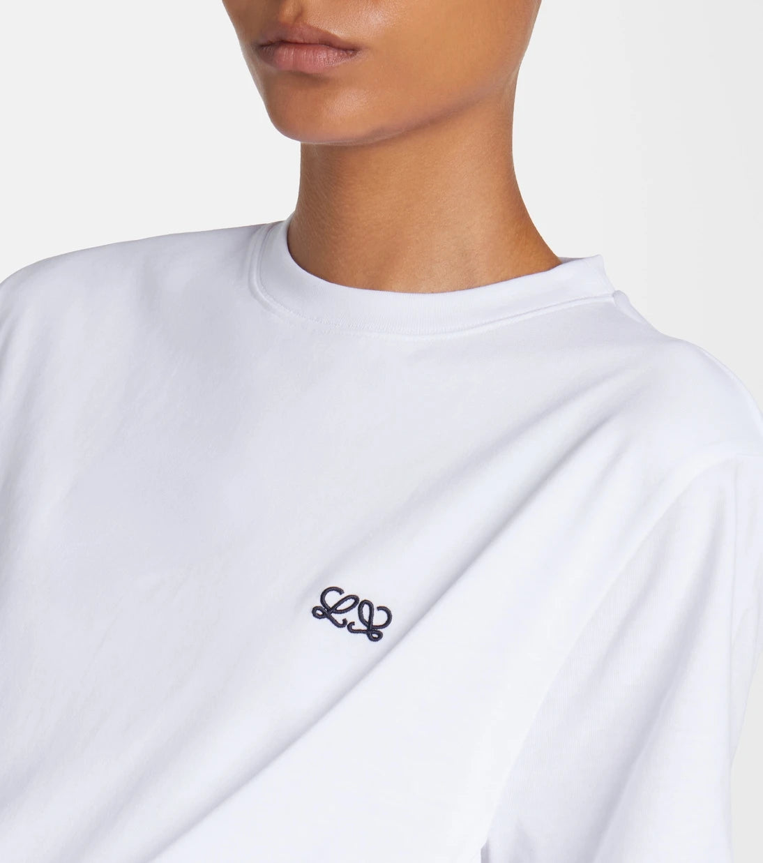 Loewe - Double L draped cotton T-shirt