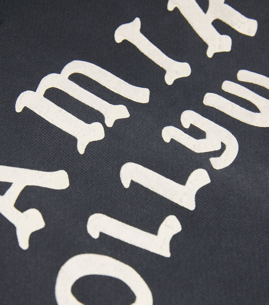 AMIRI Black Cotton Hollywood Zip Hoodie