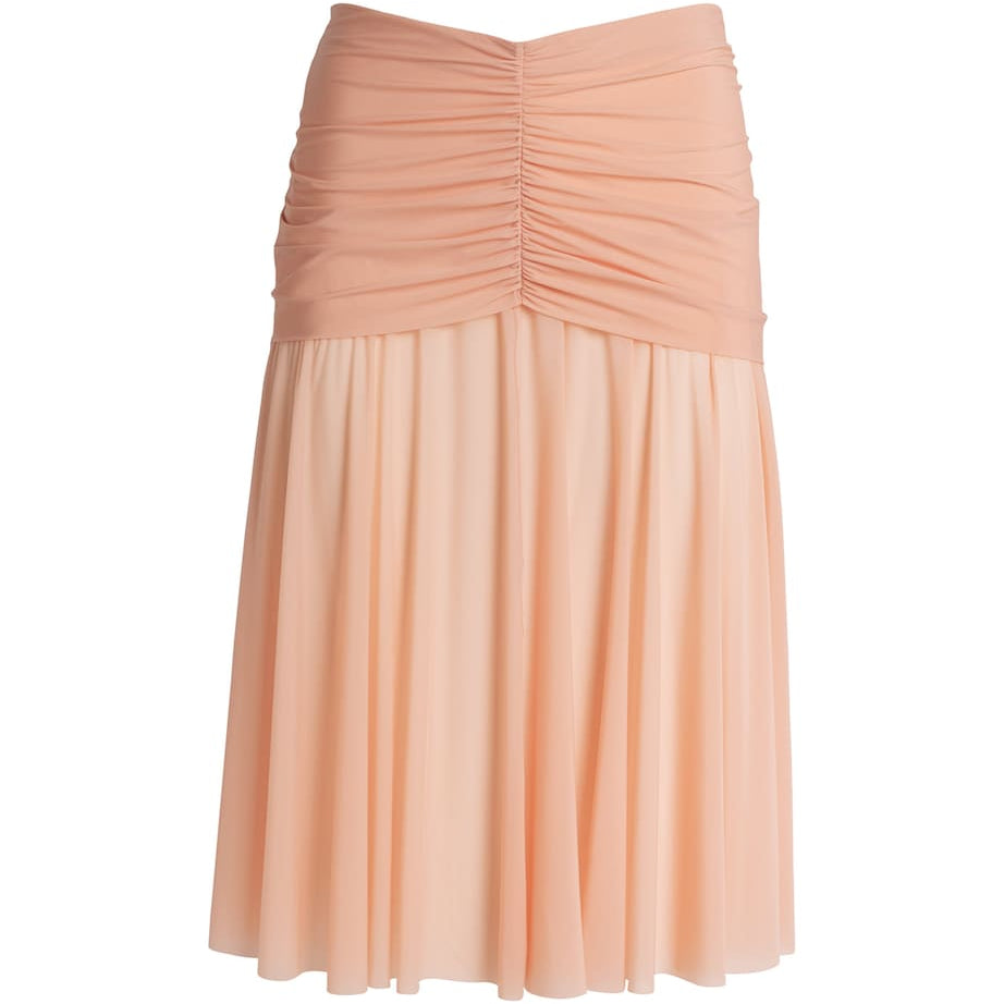 Stretch-Jersey Milky Sheer Midi Skirt DESERT CLAY