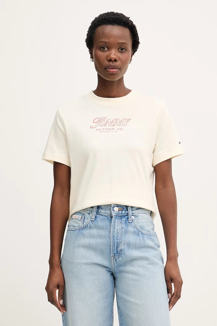 Tommy Hilfiger тениска дамска памучна SUMMER