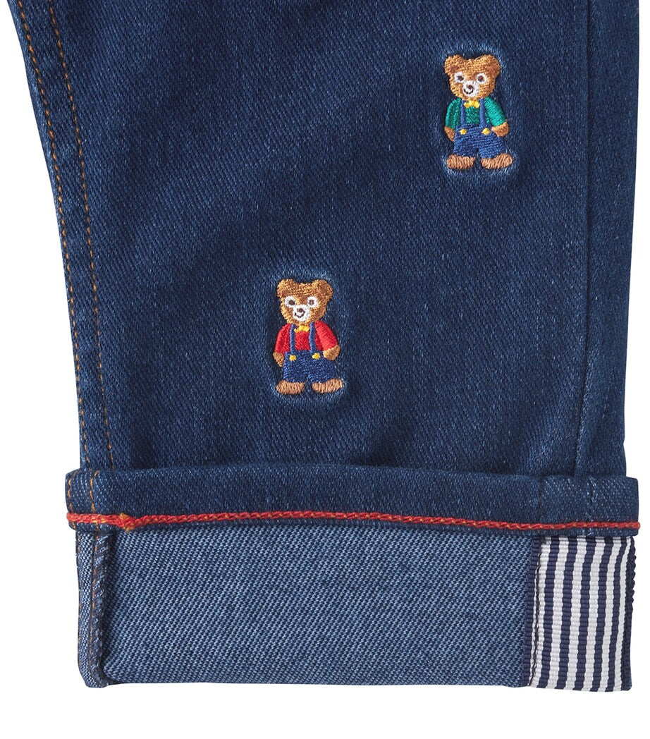 Cotton Embroidered Jeans (2-5 Years)