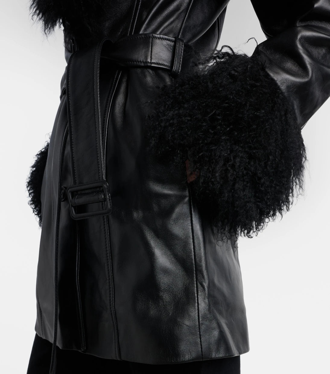 Nili Lotan - Sefa belted leather jacket