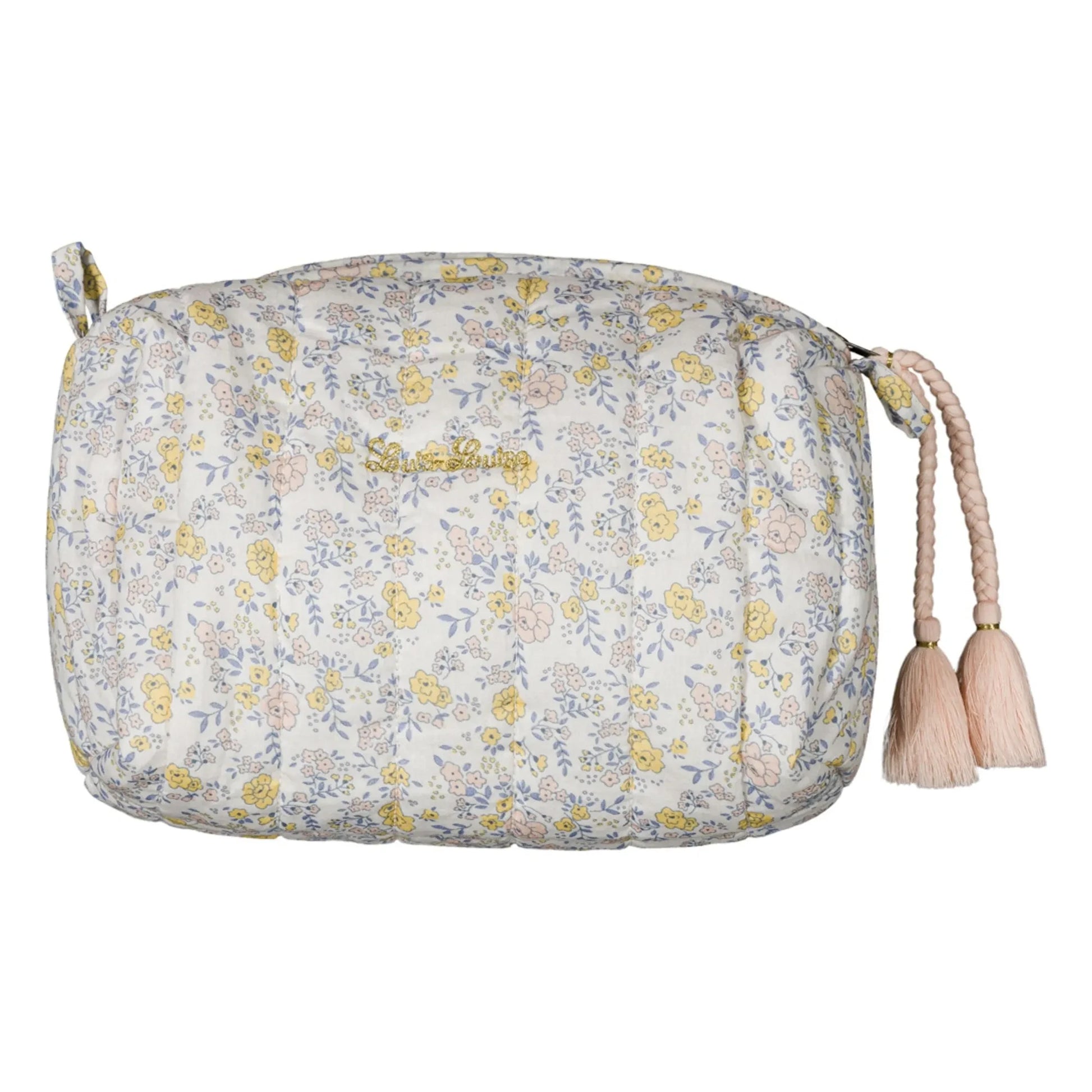 Louis Louise - Flowered Toilet Bag | White