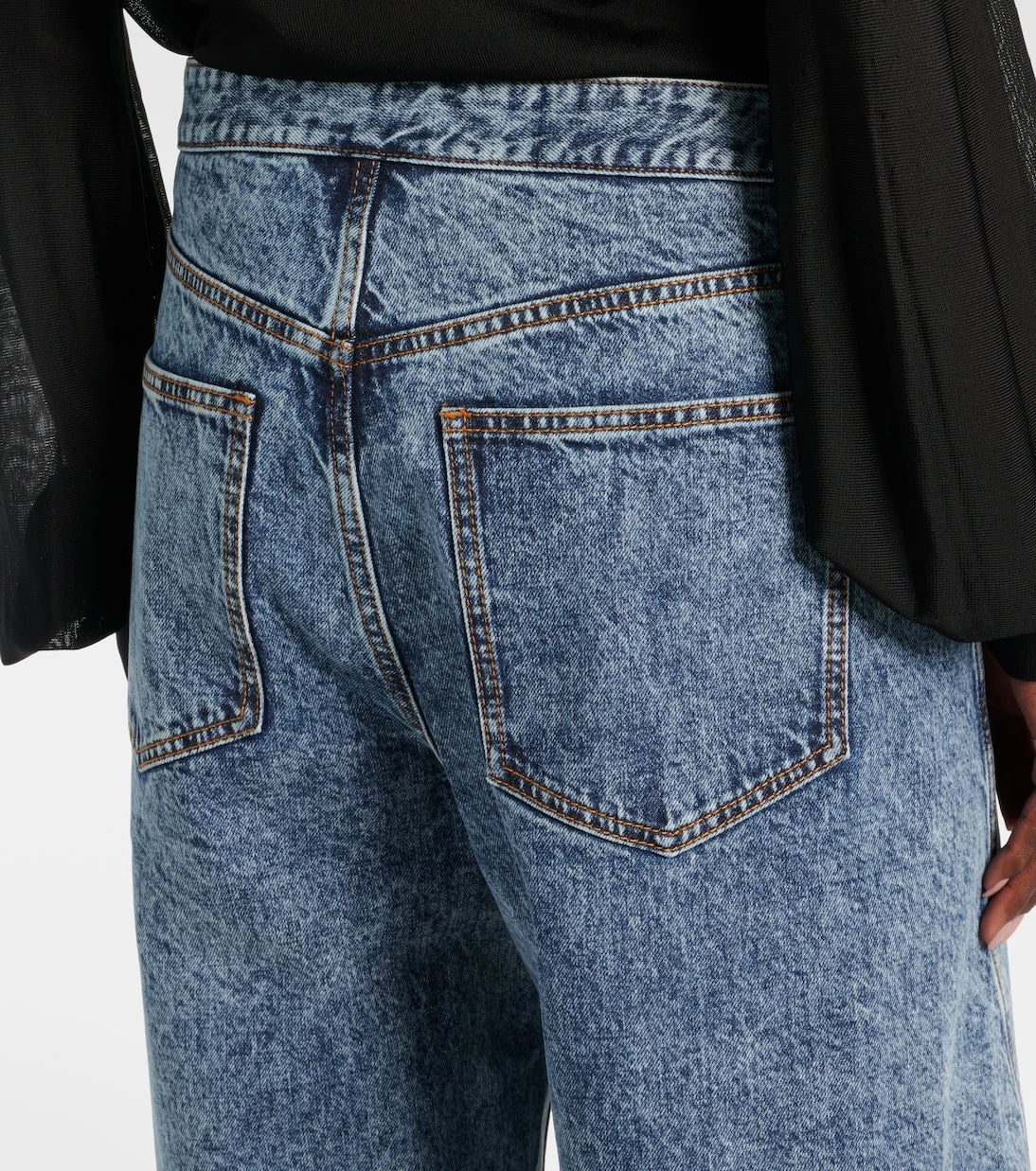 Alaïa - Wide-leg wrap jeans