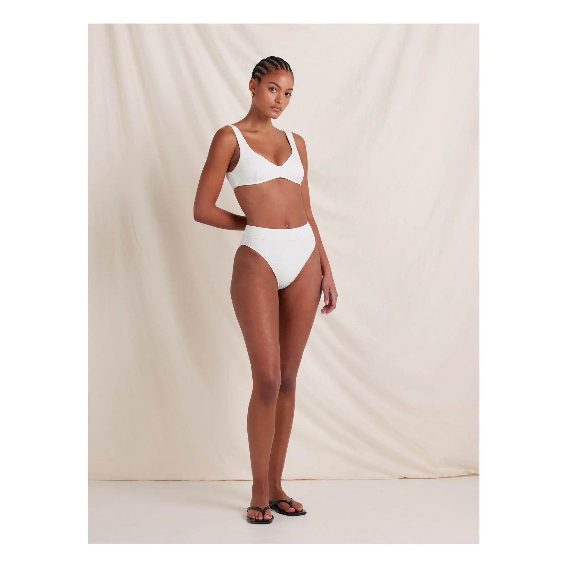 Peony - Forever Jersey Top Recycled Fibers | White