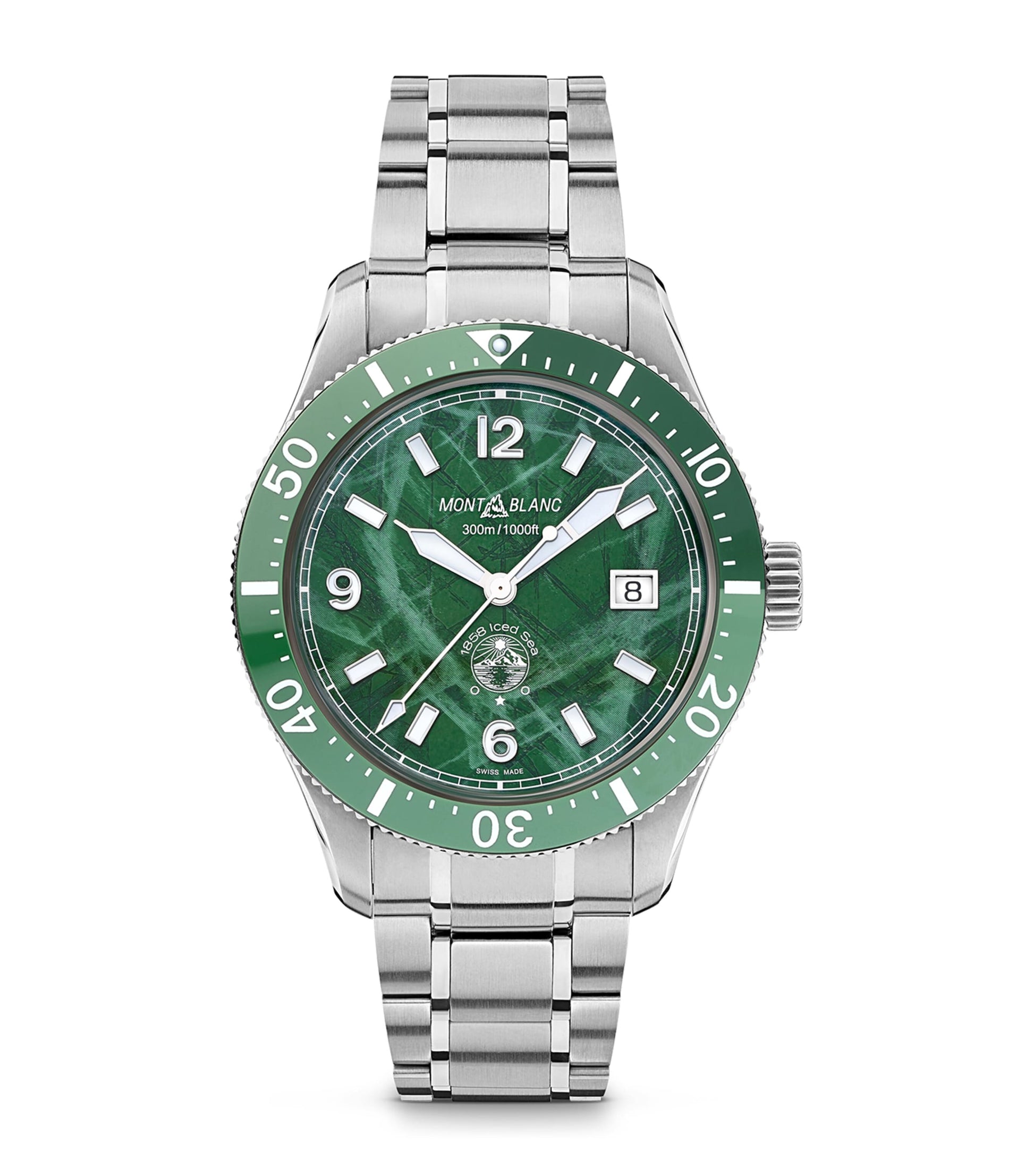 Stainless Steel 1858 Iced Sea Automatic Date Watch 41mm