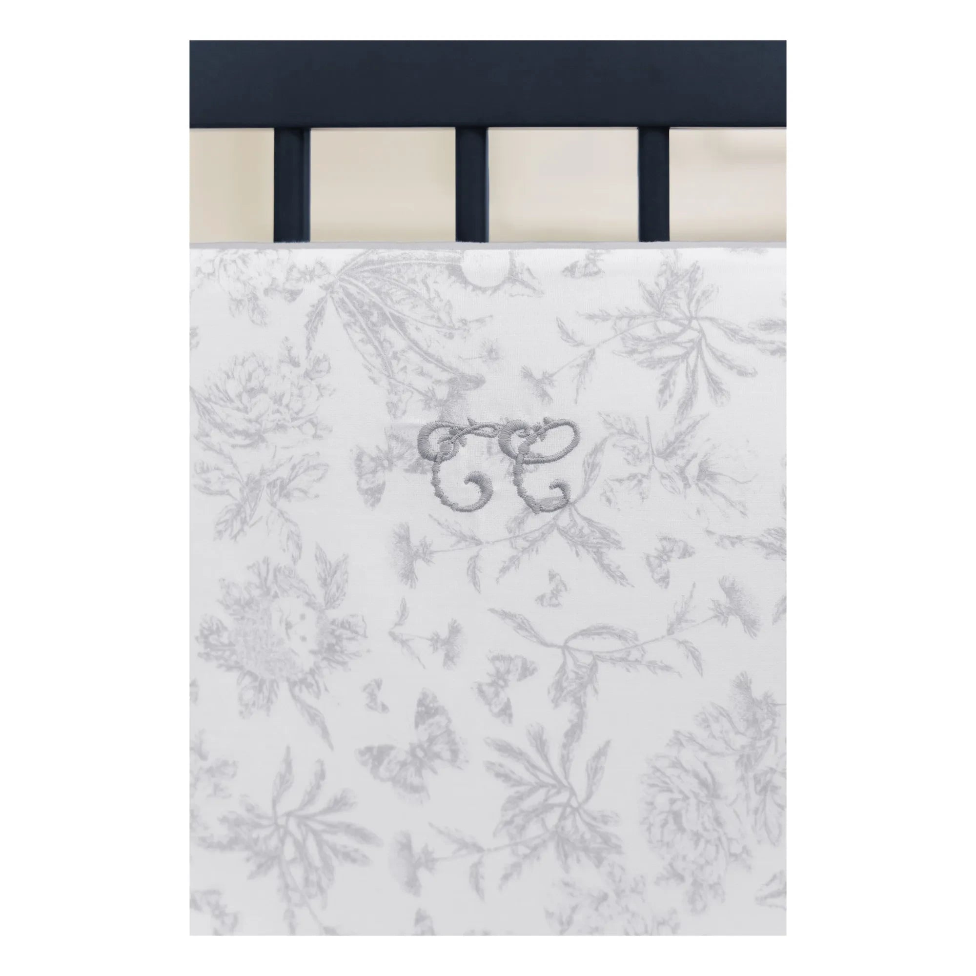 Tartine et Chocolat - Toile de Jouy bed bumper | Grey