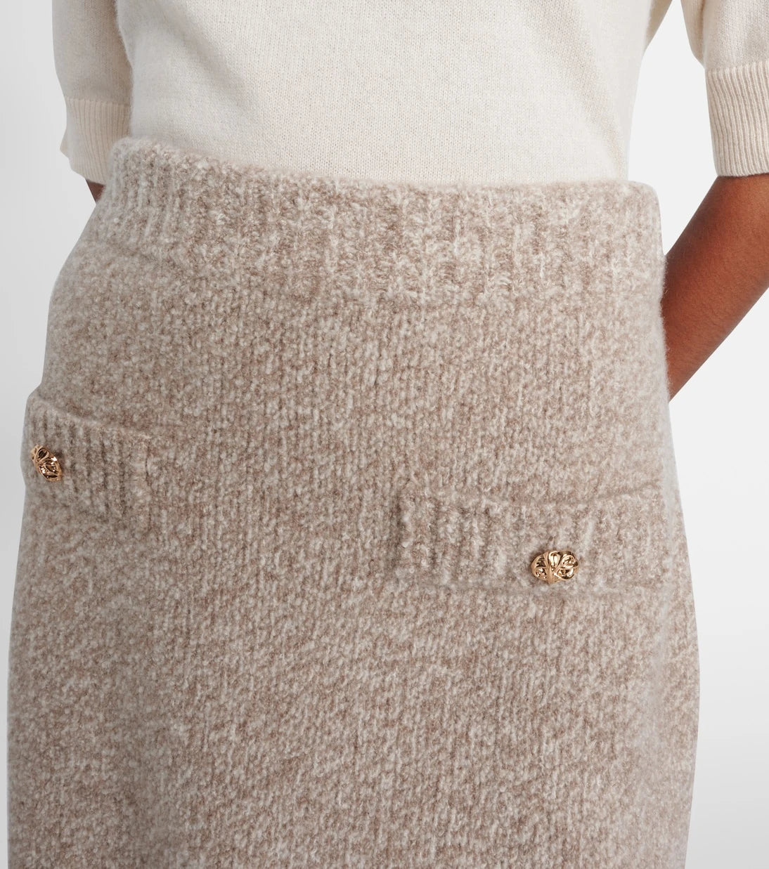 Jardin des Orangers - Cashmere-blend miniskirt