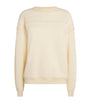 Ivory Cotton-Blend Mogol Sweatshirt