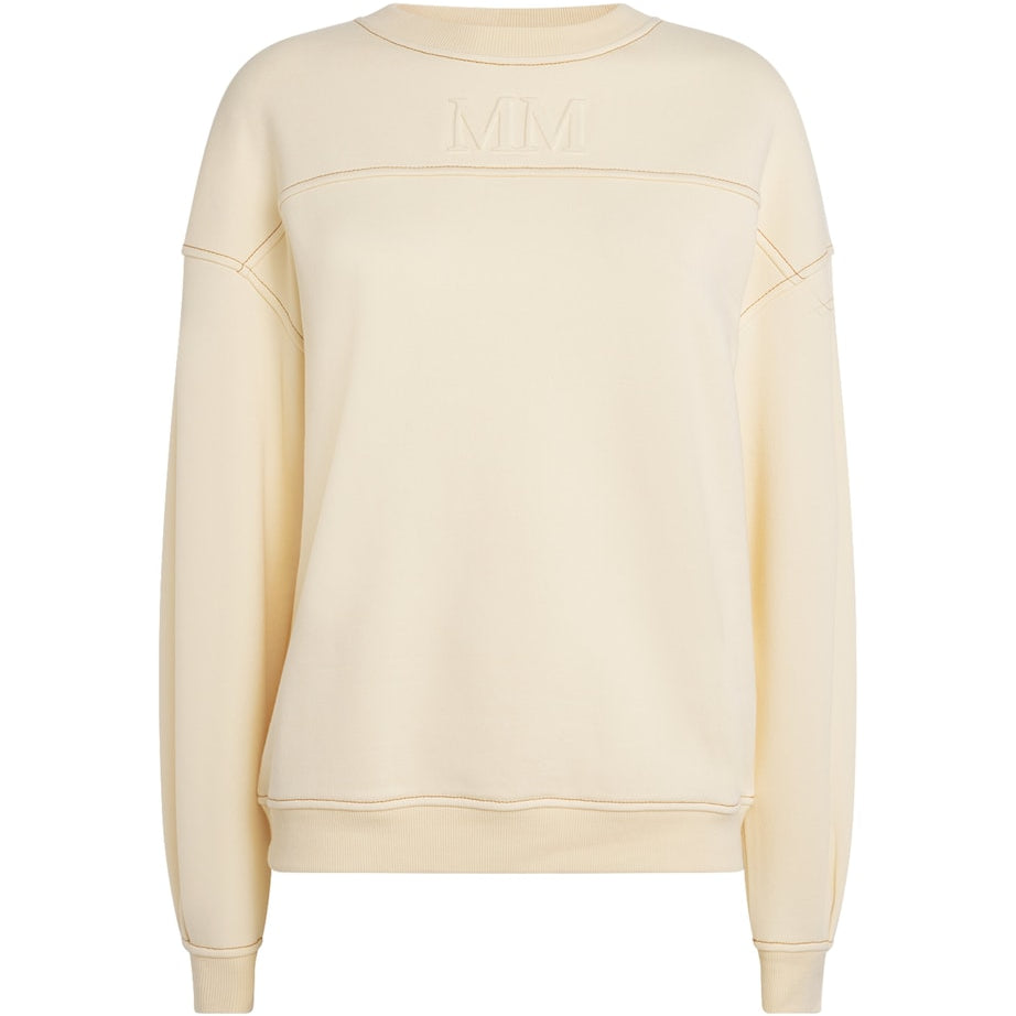 Ivory Cotton-Blend Mogol Sweatshirt