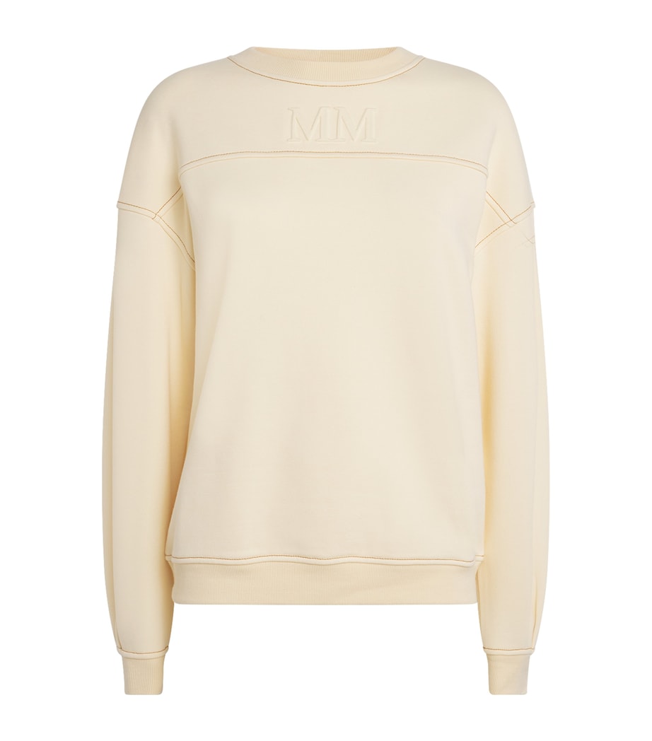 Ivory Cotton-Blend Mogol Sweatshirt