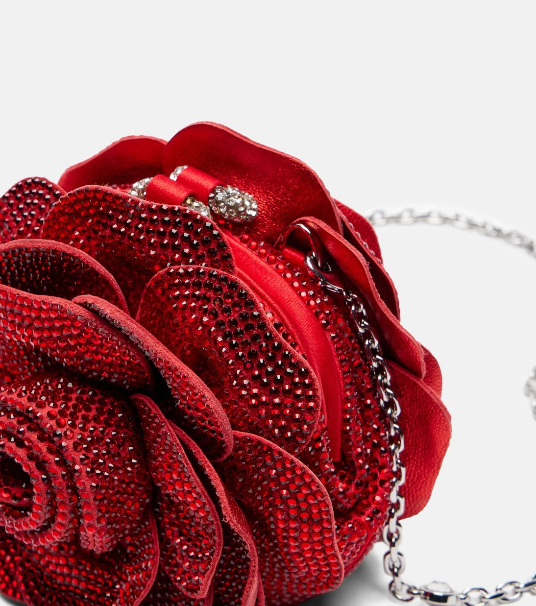 Judith Leiber Couture - Soft Rose Belle crystal-embellished clutch
