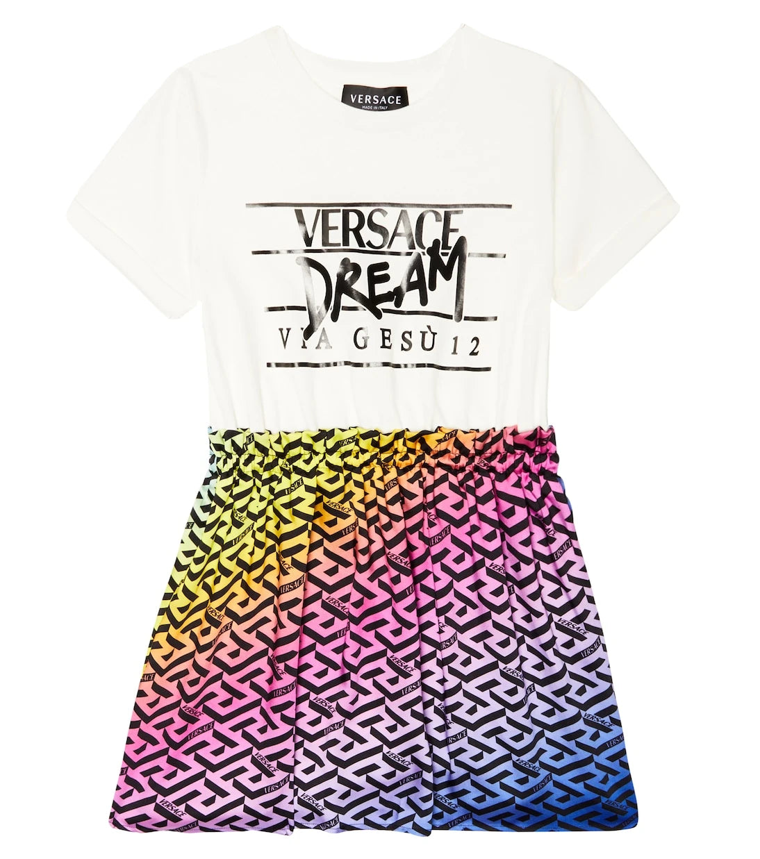 Versace Kids - Printed T-shirt dress