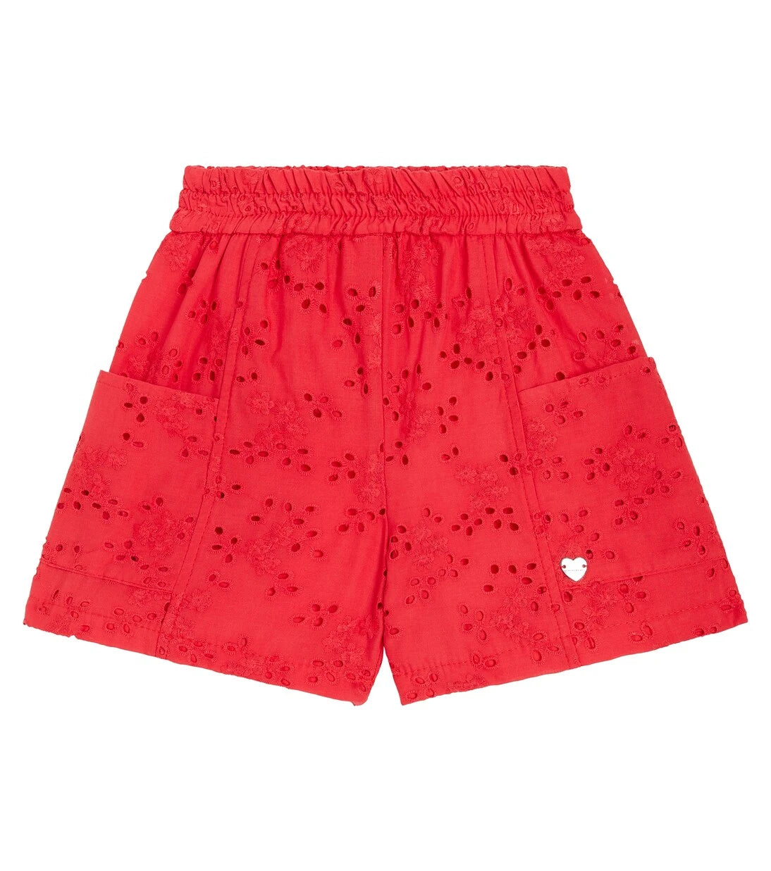Monnalisa - Embroidered cotton muslin Bermuda shorts
