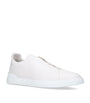 Zegna Leather Triple Stitch Sneakers