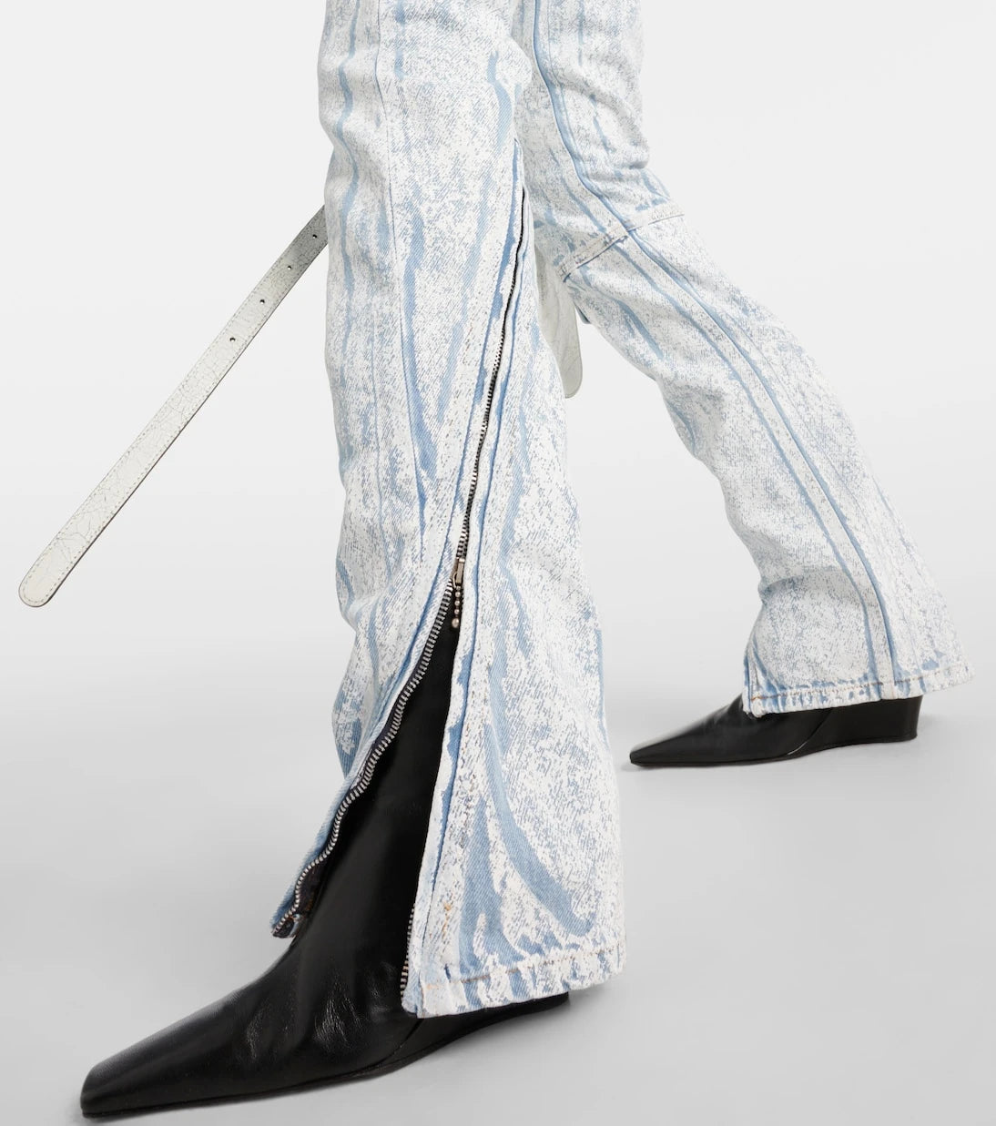 Acne Studios - Printed low-rise slim jeans
