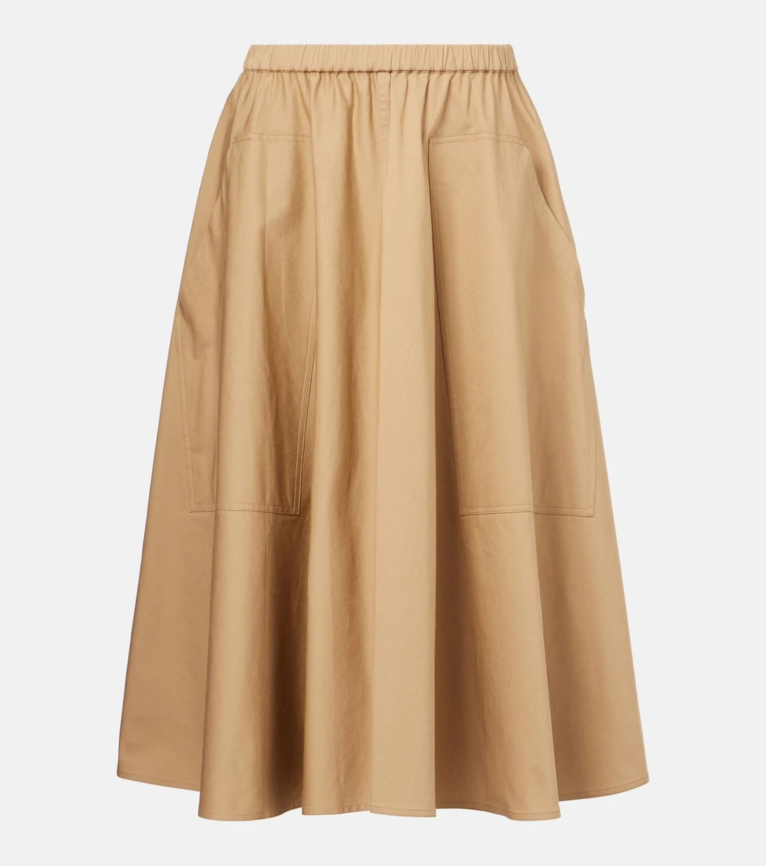 Vince - Cotton-blend midi skirt