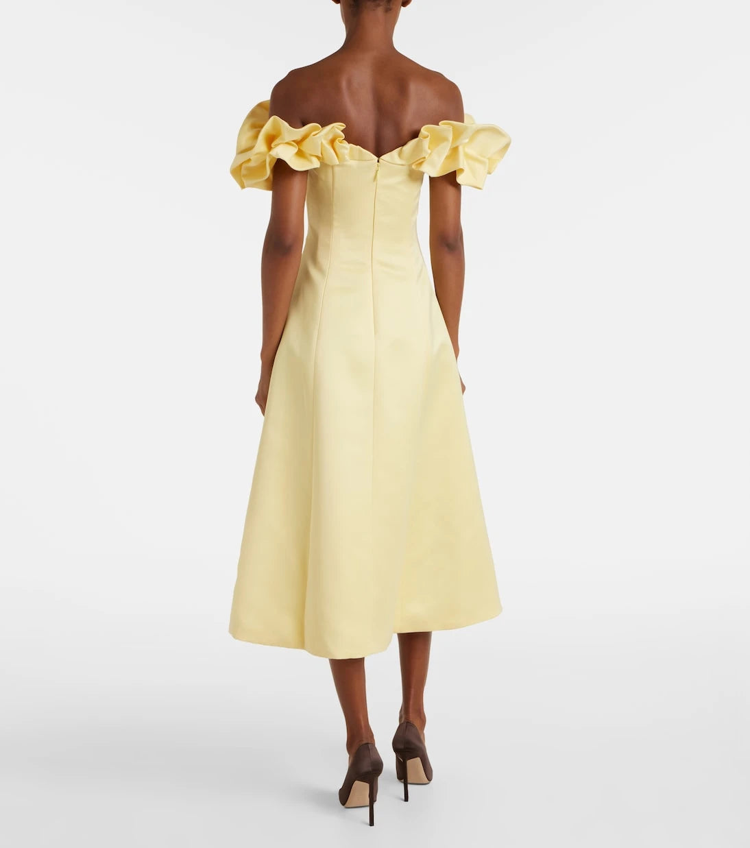 Leo Lin - Annie ruffled off-shoulder midi dress