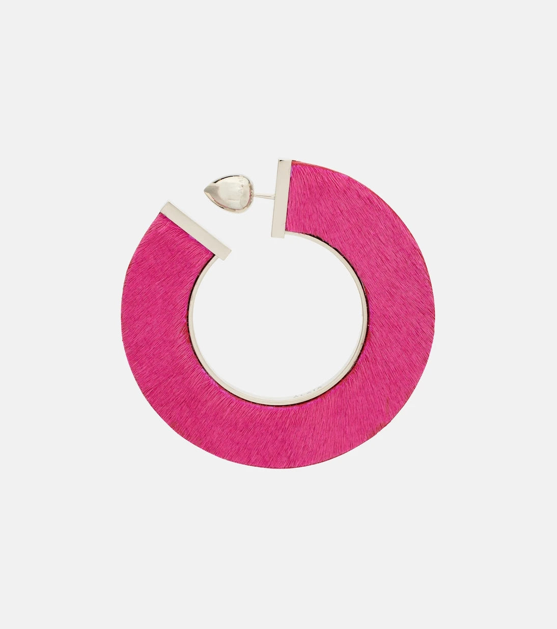 Alaïa - Leather-trimmed earrings