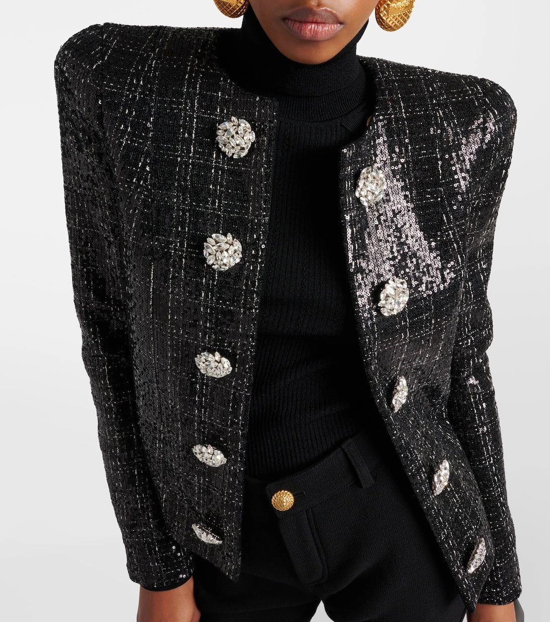 Balmain - Payetli tüvit ceket