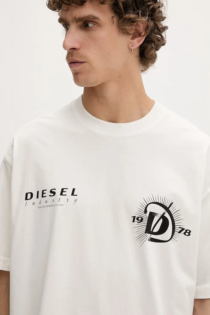 Diesel Erkek Pamuklu T-Shirt T-BOGGY-V6