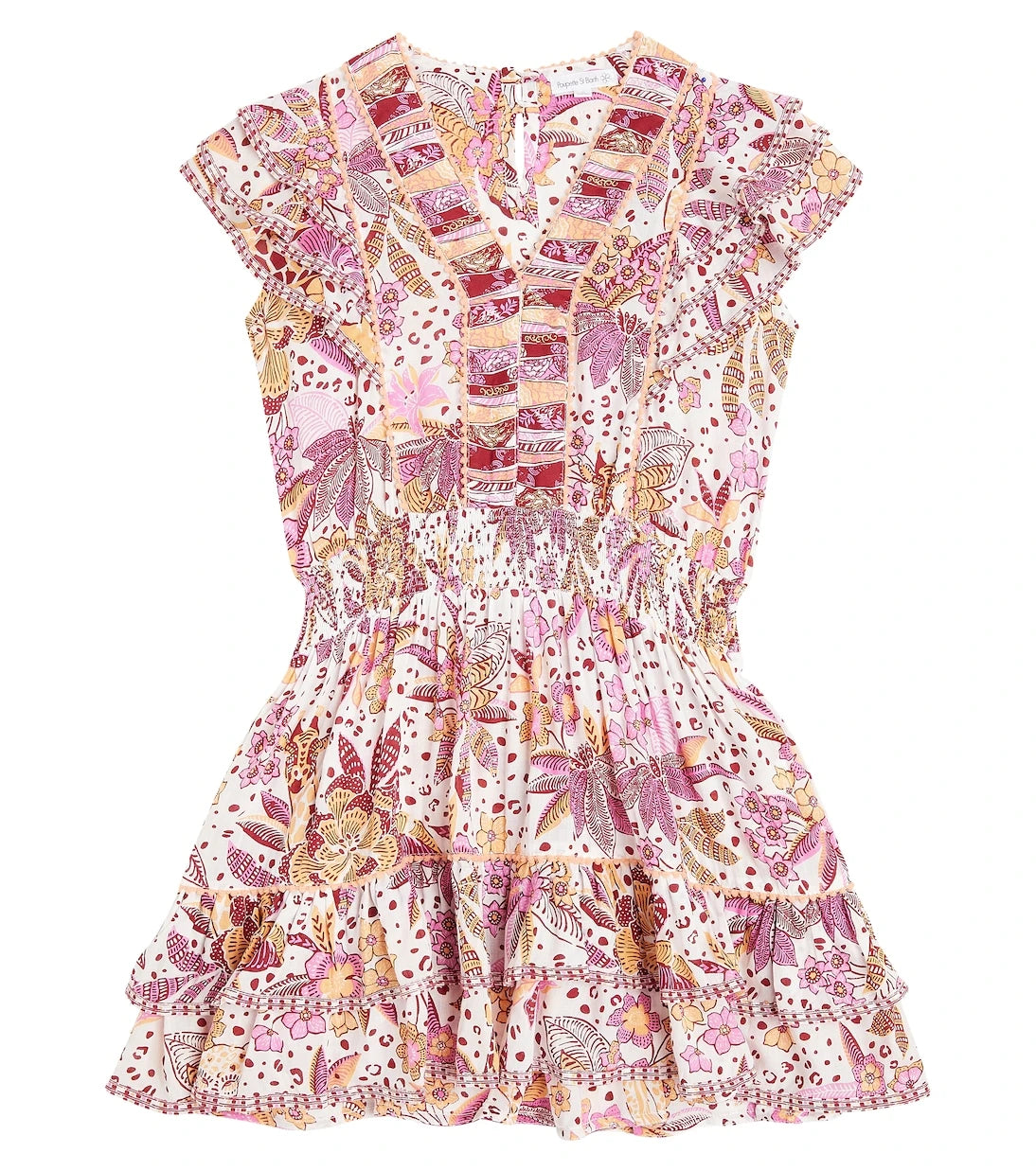 Poupette St Barth Kids - Camila printed ruffled dress