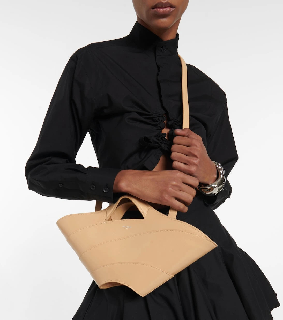 Alaïa - Khaima Small leather tote bag